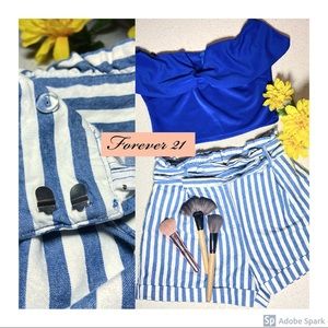 Off the Shoulder Fitted top, color blue